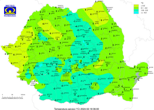 Prognoza meteo pentru 18 februarie 2024