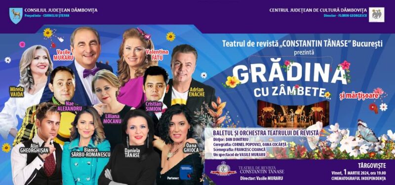 Astăzi, în prima zi a primăverii, Centrul Județean de Cultură Dâmbovița organizează, la Cinematograful Independența din Târgoviște