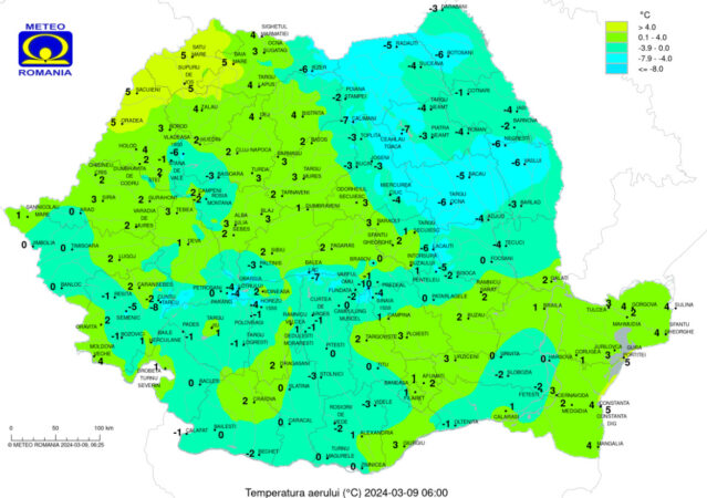 Prognoza meteo 9 martie 2024,vor exista înnorări temporare, Târgoviște: 9 grade Celsius