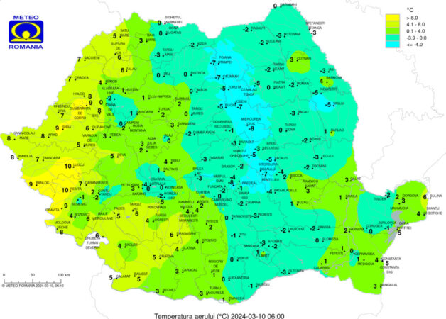 Prognoza meteo pentru astăzi, 10 martie 2024, la Târgoviște:12 grade Celsius