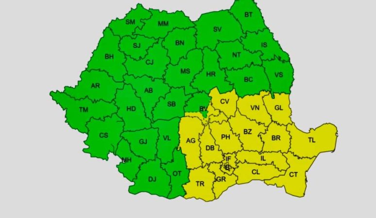 COD GALBEN de instabilitate atmosferică temporar accentuată în tot județul Dâmbovița COD GALBEN de instabilitate atmosferică temporar accentuată în tot județul Dâmbovița, interval de valabilitate: 17 aprilie, ora 10:00 - 18 aprilie, ora 20:00.