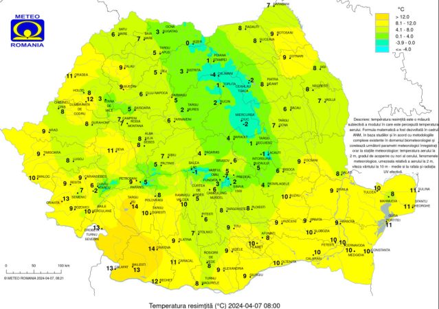 Prognoza meteo 7 aprilie 2024