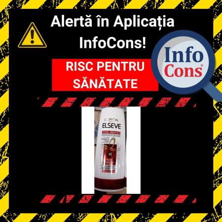 O nouă ALERTĂ în aplicația InfoCons!  O nouă ALERTĂ în aplicația InfoCons! InfoCons spune că este vorba despre  produsul Elseve-șampon.