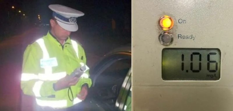 Coliziune între un autoturism și  un camion cu remorcă condus de un bărbat mort de beat, polițiștii din cadrul Biroului Rutier