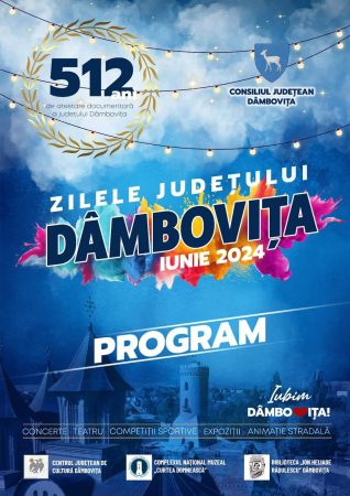 Mai sunt două zile până la debutul celei de-a III-a ediții a evenimentului „Zilele județului Dâmbovița” Mai sunt două zile până la debutul celei de-a III-a ediții a evenimentului „Zilele județului Dâmbovița".