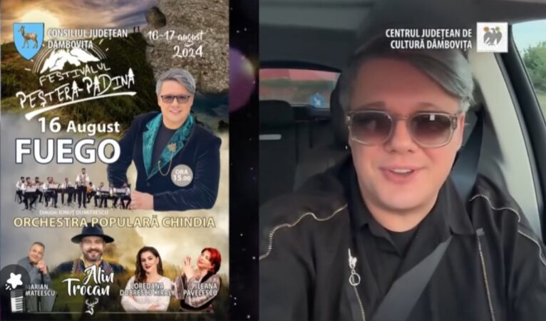 Concertul FUEGO, 16 august 2024, la Festivalul Peștera-Padina din zona Telecabina Peștera, Munții Bucegi.