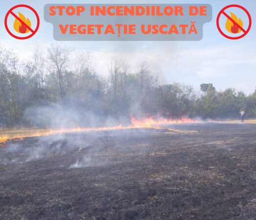APEL către cetățeni: STOP INCENDIILOR DE VEGETAȚIE! APEL către cetățeni: STOP INCENDIILOR DE VEGETAȚIE, în ultimele 24 de ore echipajele noastre au intervenit pentru stingerea a 9 incendii