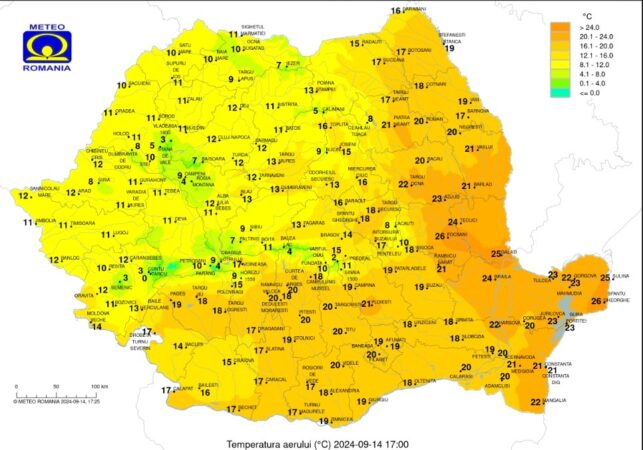 AVERTISMENT! Urmează o noapte foarte rece pentru mijlocul lunii septembrie, în toate regiunile României, toamna și-a pus amprenta pe ținuturile românești. 