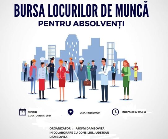 Agenția Județeană pentru Ocuparea Forței de Muncă (AJOFM) Dâmbovița, în parteneriat cu Consiliul Județean Dâmbovița