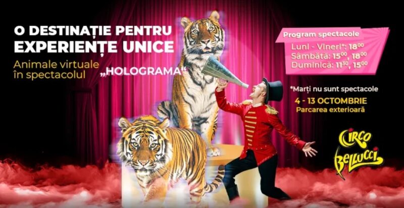 Dâmbovița Mall găzduiește un eveniment de neuitat între 4 și 13 octombrie, oferind o experiență unică prin spectacolul "Holograma"