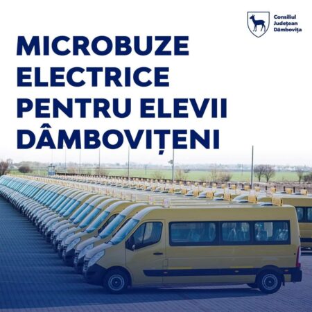 CJ Dâmbovița achiziționează 17 microbuze moderne și ecologice pentru transportul elevilor cu finanțare prin AFM, deja a fost lansată licitația.