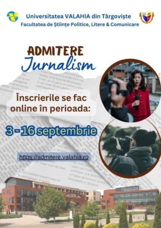 ADMITERE: Multe opțiuni de studiu disponibile la Universitatea „Valahia” din Târgoviște.