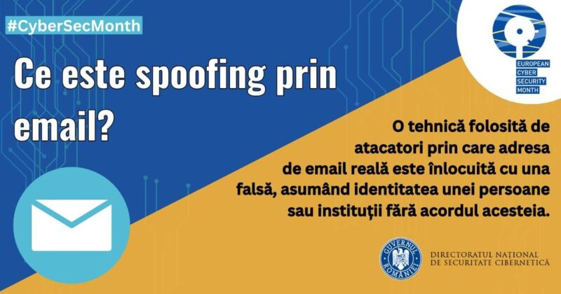 Fraudele prin email este o tehnică folosită de atacatorii din mediul online, prin care aceștia reușesc să falsifice adresa de email de pe care s-a t