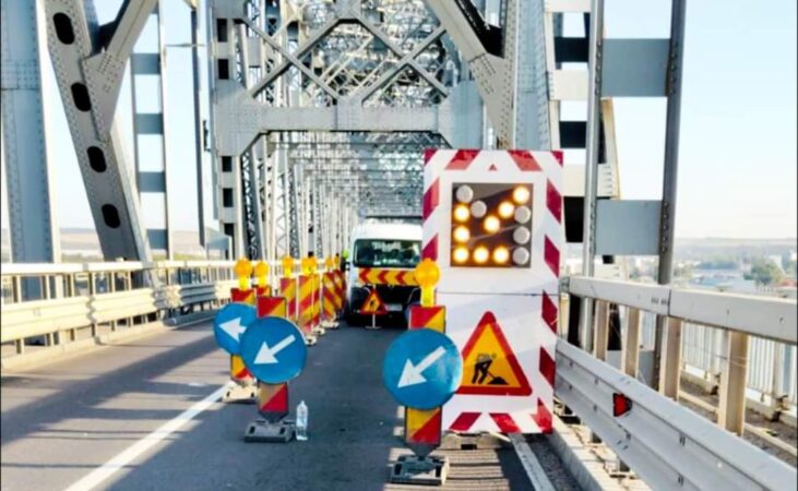 Lucrări de reparații pe Podul de la Giurgiu: Trafic restricționat pentru o perioadă nedeterminată.