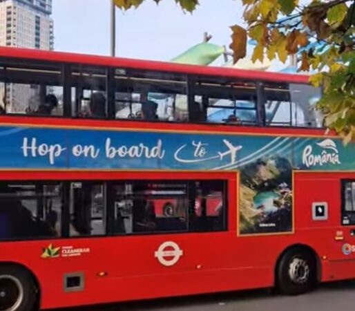 România își promovează cu mândrie frumusețile în Regatul Unit printr-o campanie de marketing de amploare care include plasarea mesajului