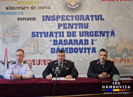 Prevenirea incendiilor în sezonul rece,  Inspectoratul pentru Situații de Urgență „Basarab I” Dâmbovița a organizat astăzi o conferință