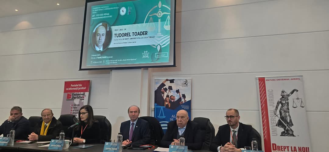 Conf.univ.dr. Claudia Gilia, președintele Senatului Universității Valahia, a participat  la Conferința Națională de Drept Penal și Procedură Penală, organizată sub tema