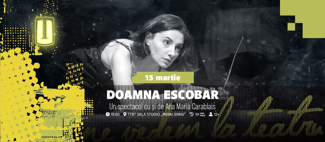 „Doamna Escobar”, un spectacol despre iubire, sacrificiu și curaj la Teatrul Tony Bulandra din Târgoviște pe 15 martie.