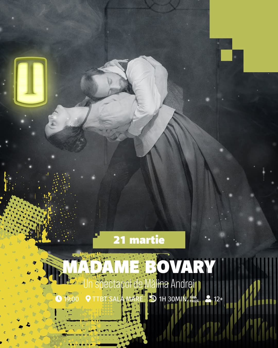 „Madame Bovary” pe scena Teatrului Tony Bulandra din Târgoviște, pe 21 martie 2025, la ora 19:00.