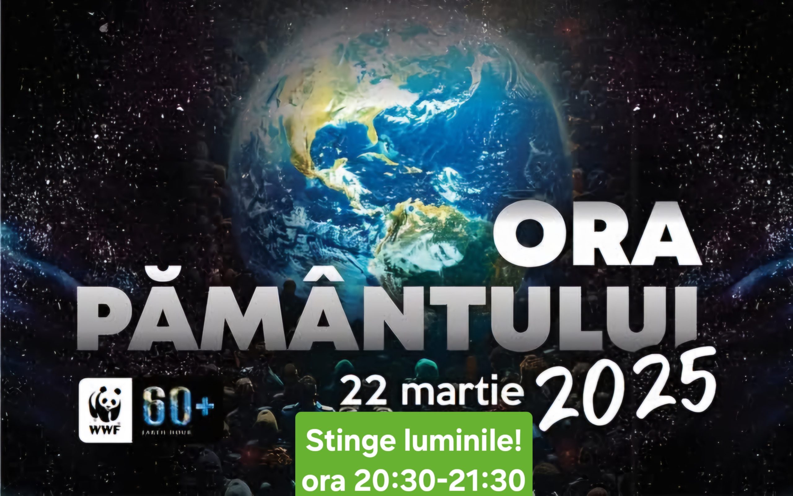Ora Pământului 2025, pe 22 martie 2025, milioane de oameni din întreaga lume se vor alătura celei de-a 19-a ediții a Orei Pământului, o inițiativă globală dedicată protejării mediului înconjurător. În cadrul acestui eveniment, participanții vor stinge luminile pentru o oră, simbolizând angajamentul lor față de reducerea consumului de energie și protejarea planetei.