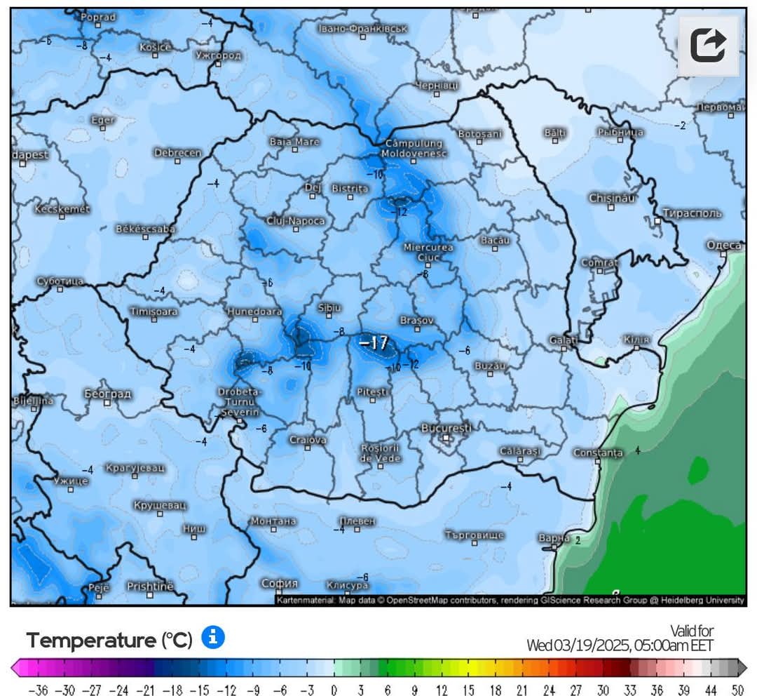 Alertă meteorologică, în perioada 15-19 martie 2025, România se va confrunta cu alternanțe meteorologice extreme, ce vor aduce temperaturi ridicate