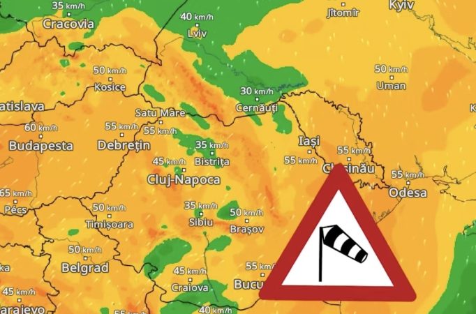 ATENȚIONARE METEOROLOGICĂ COD GALBEN de VÂNT  ATENȚIONARE METEOROLOGICĂ COD GALBEN de VÂNT , interval de valabilitate: 23 martie, ora 9:00 - 23 martie, ora 23:00