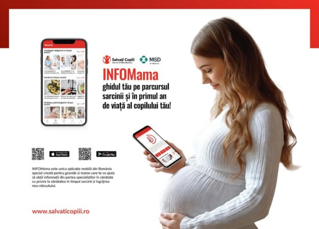 INFOMama: Aplicația mobilă lansată de Salvați Copiii România pentru susținerea sănătății mamelor și bebelușilor Salvați Copiii România a lansat astăzi INFOMama, prima aplicație mobilă destinată gravidelor și mamelor, care oferă informații esențiale