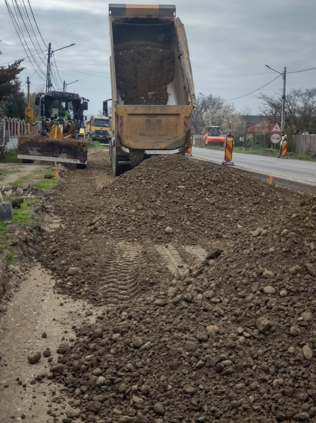 Modernizarea DN71, lucrările continuă în ritm susținut pe sectorul Bâldana - Răcari.