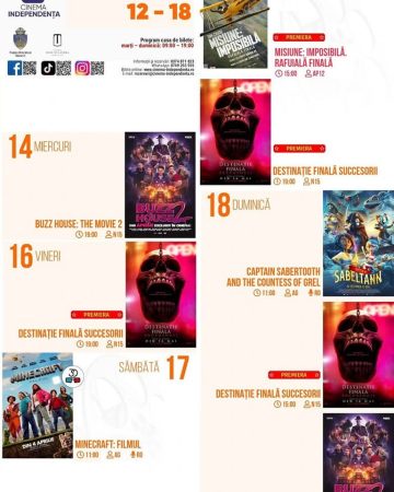 Cinema Independenta, locul unde magia filmului prinde viață!