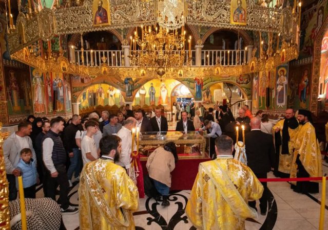 Pelerinaj istoric la Mănăstirea Pantocrator: Moaștele Sfintei Împărătese Elena, aduse din Veneția