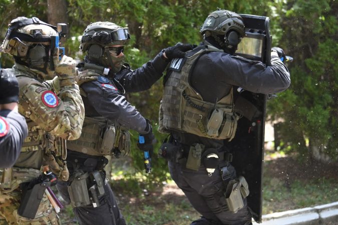 Exercițiu internațional de pregătire a jandarmilor, în județul Dâmbovița