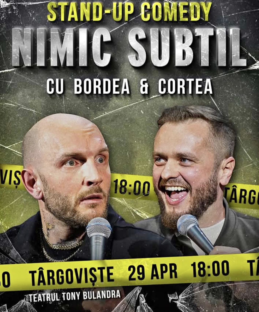 Bordea și Cortea vin la Târgoviște cu show-ul „Nimic Subtil”