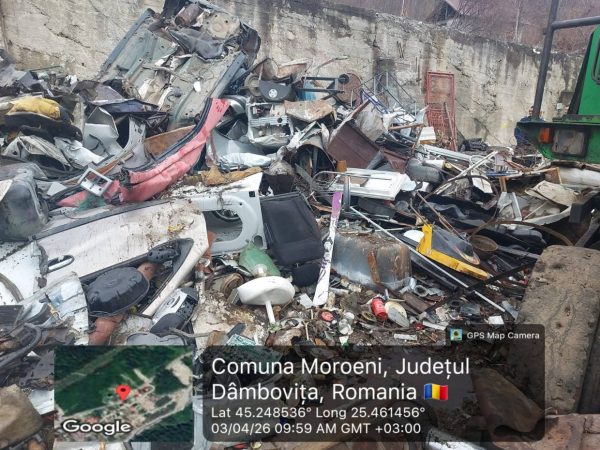 Amendă de 100.000 lei pentru un centru de colectare deșeuri din Moroeni Amendă de 100.000 lei pentru un centru de colectare deșeuri din Moroeni