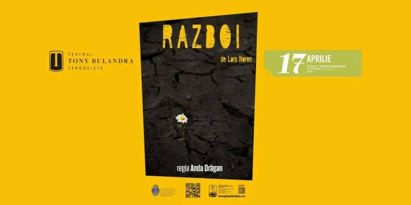Vineri, 17 aprilie, de la ora 19:00, în Sala Studio a Teatrul Tony Bulandra Târgoviște, publicul este invitat la spectacolul „Război” de Lars Norén