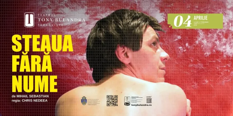 Sâmbătă, 4 aprilie, iubitorii de teatru sunt invitați la Sala Mare a Teatrului Municipal Tony Bulandra pentru a descoperi universul plin de umor al spectacolului „Steaua fără nume”