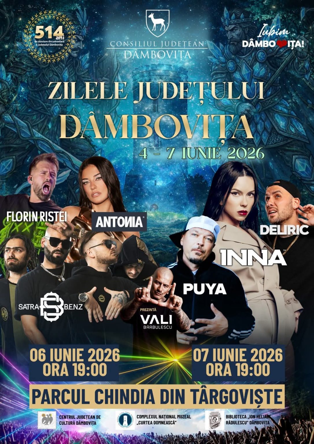 ZILELE JUDEȚULUI DÂMBOVIȚA 2026 – patru zile de sărbătoare, cultură și tradiție ZILELE JUDEȚULUI DÂMBOVIȚA 2026 – patru zile de sărbătoare, cultură și tradiție