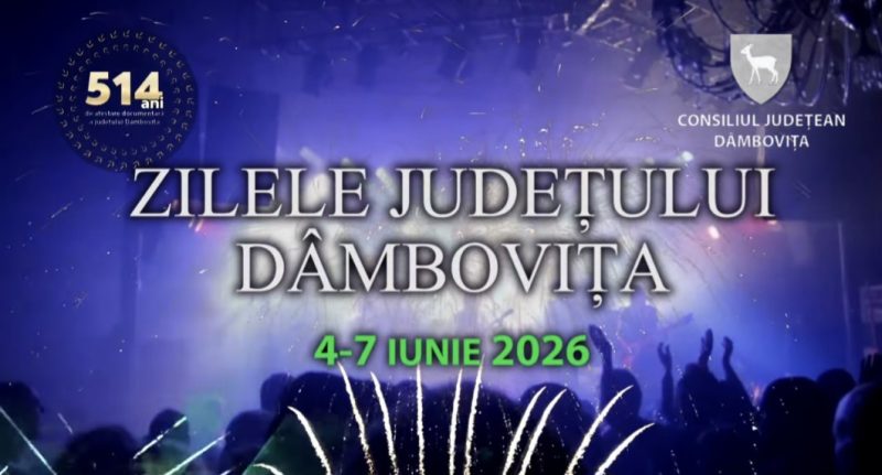 Zilele Județului Dâmbovița 2026: Târgoviștea devine, timp de patru zile, centrul culturii, muzicii și distracției Zilele Județului Dâmbovița 2026: Târgoviștea devine, timp de patru zile, centrul culturii, muzicii și distracției