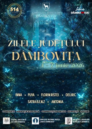 Dâmbovița sărbătorește: ediția 2026 a Zilelor Județului aduce patru zile pline de evenimente, între 4 și 7 iunie