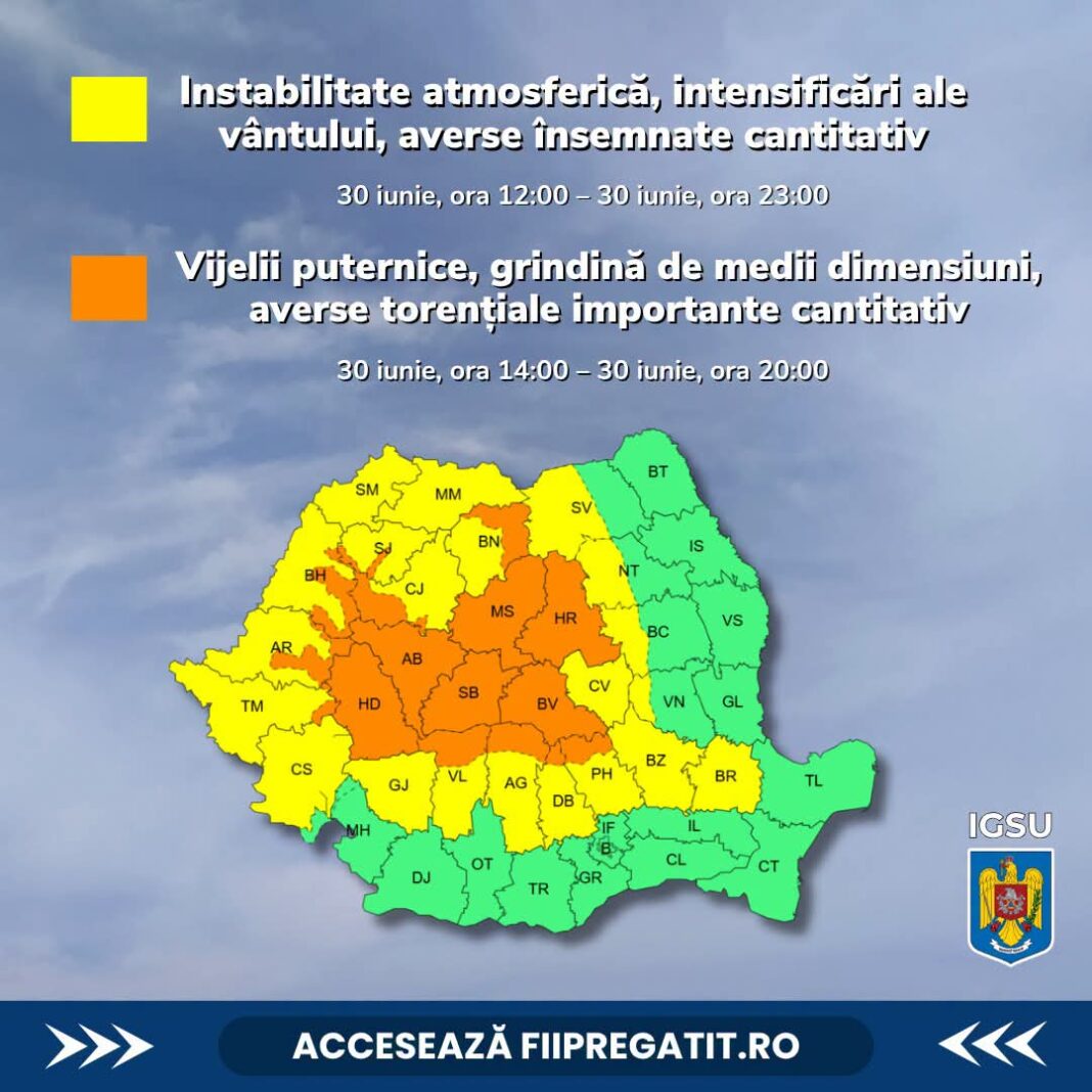 ATENȚIE, DÂMBOVIȚA! După canicula extremă, vin furtunile!