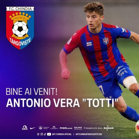  Antonio „Totti” Vera a semnat cu Chindia Târgoviște