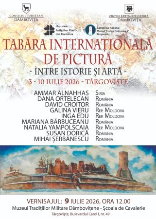 Arta prinde viață la Muzeul Tradițiilor Dâmbovițene. Vernisajul Taberei Internaționale de Pictură, pe 9 iulie
