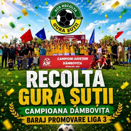 Recolta Gura Șuții intră în focul barajului pentru Liga 3! Recolta Gura Șuții intră în focul barajului pentru Liga 3!