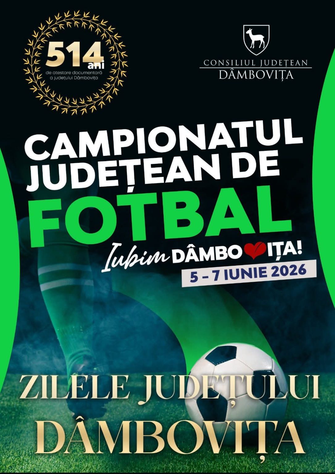  Zilele Județului Dâmbovița, 5 iunie: o zi-maraton de evenimente, de la istorie la muzică în Parcul Chindia