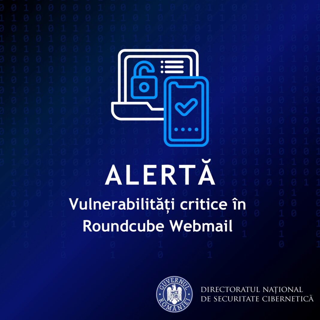 Alertă DNSC: Vulnerabilități critice descoperite în Roundcube Webmail