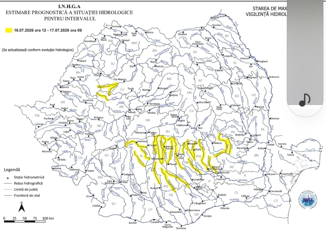 Atenționare hidrologică