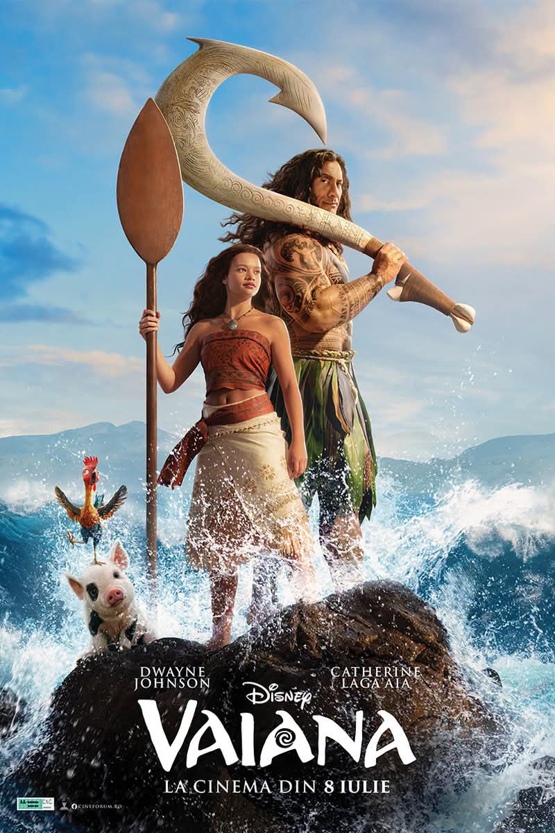 „Vaiana” LIVE-ACTION ajunge la Cinema Independența! Aventură 3D pentru întreaga familie, duminică, 19 iulie