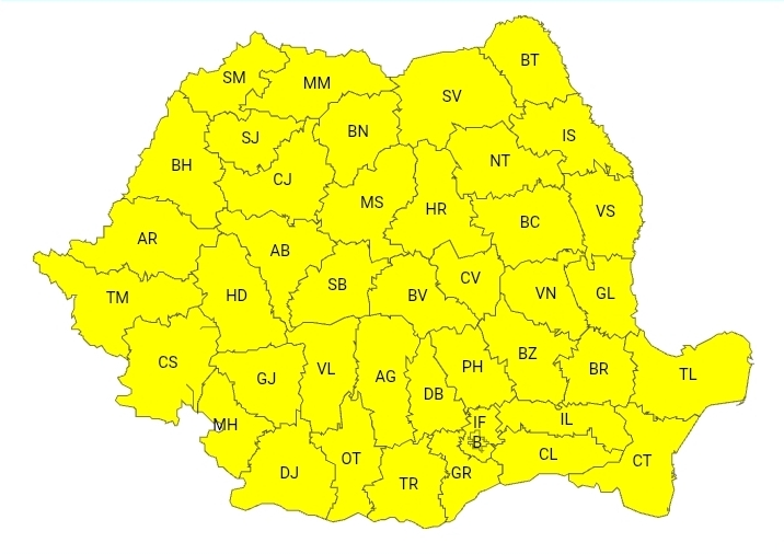 la Târgoviște,22°C și umiditate foarte ridicată, după prânz vin furtunile,