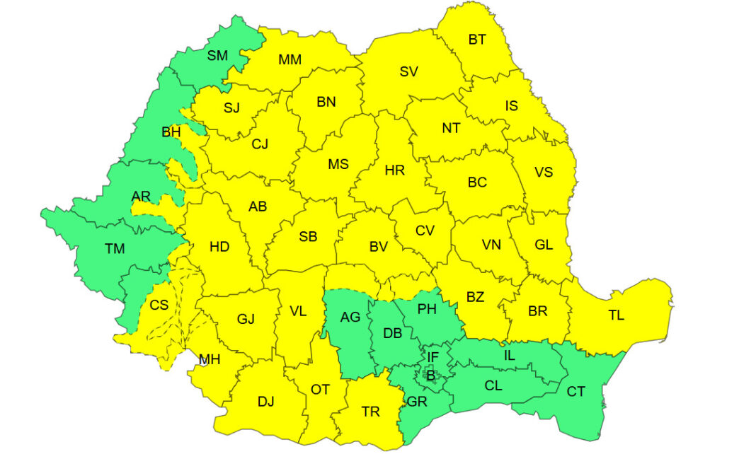 Cod galben de vânt și vijelii.