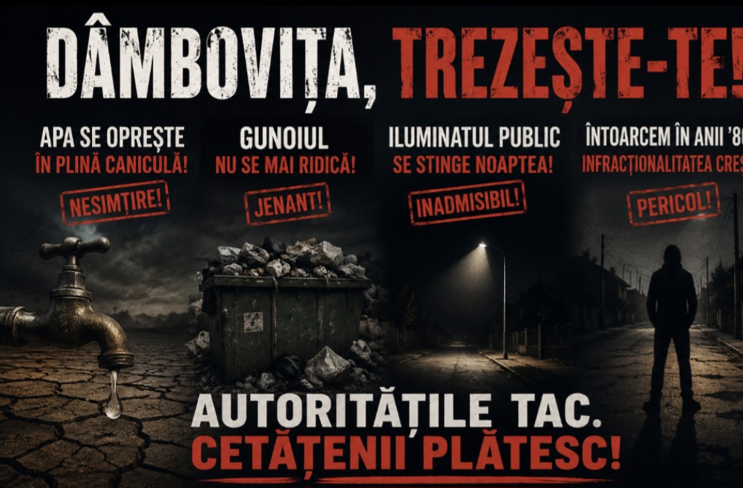  DÂMBOVIȚA, TREZIȚI-VĂ! CE SE ÎNTÂMPLĂ CU JUDEȚUL ĂSTA?!