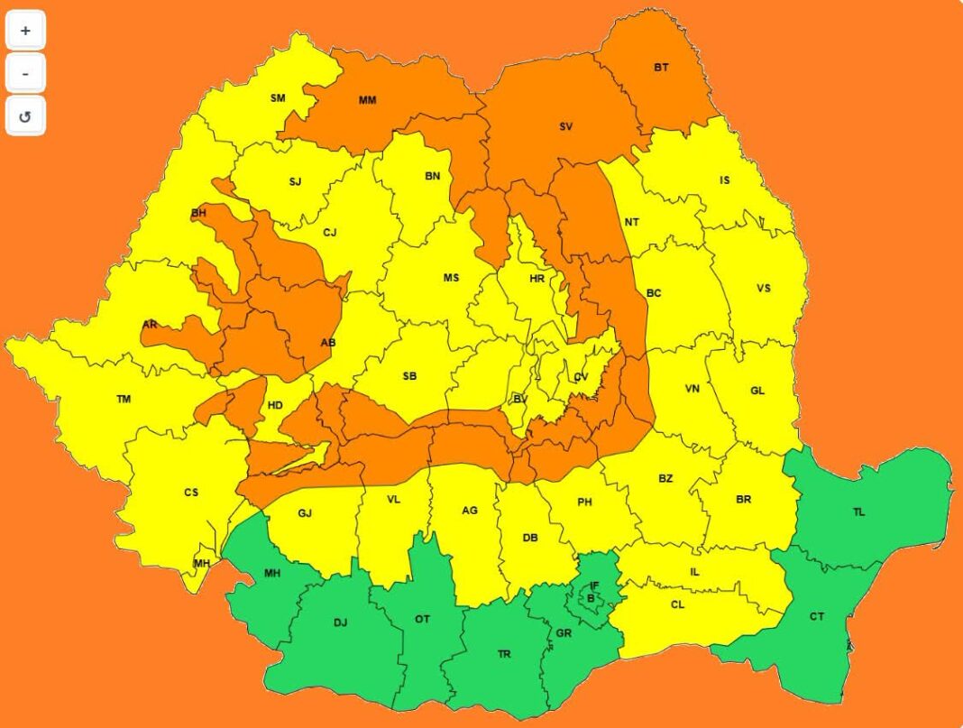 După caniculă, vin furtunile în Dâmbovița! Ploi torențiale, vijelii și grindină, astăzi